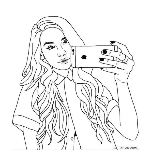 Selfie Drawing at GetDrawings | Free download