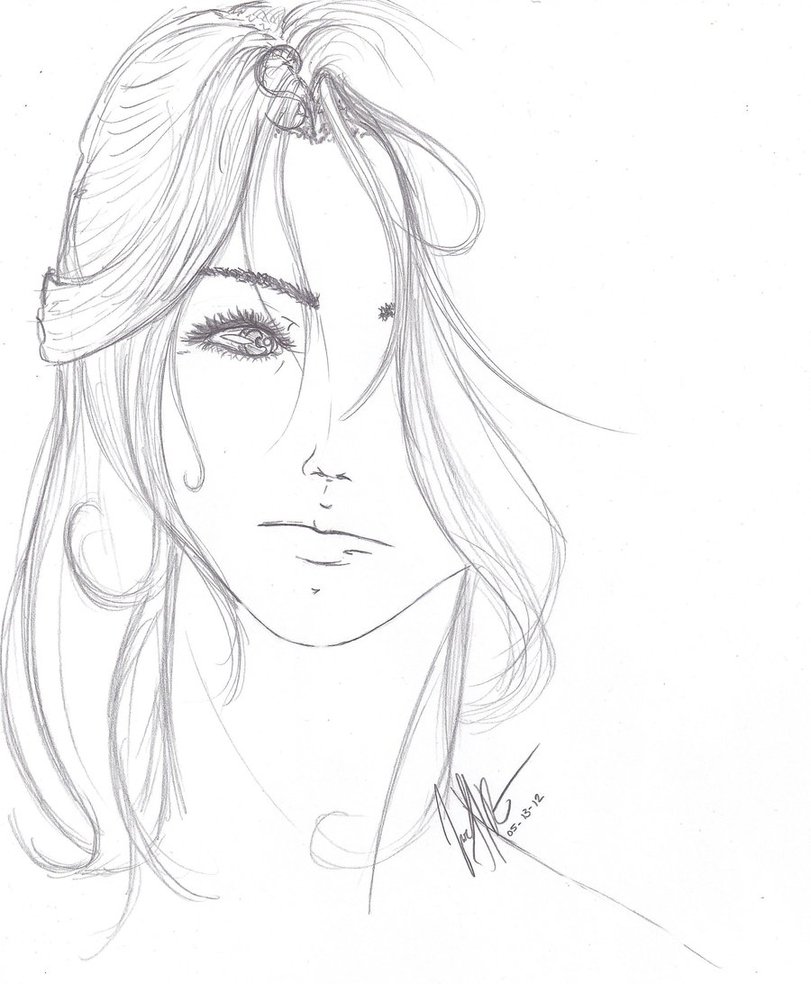 811x984 Semi Realistic Sketch 1 By The Insomiac Artist