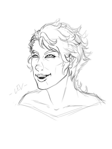 450x600 Semi Realistic Portrait Sketches