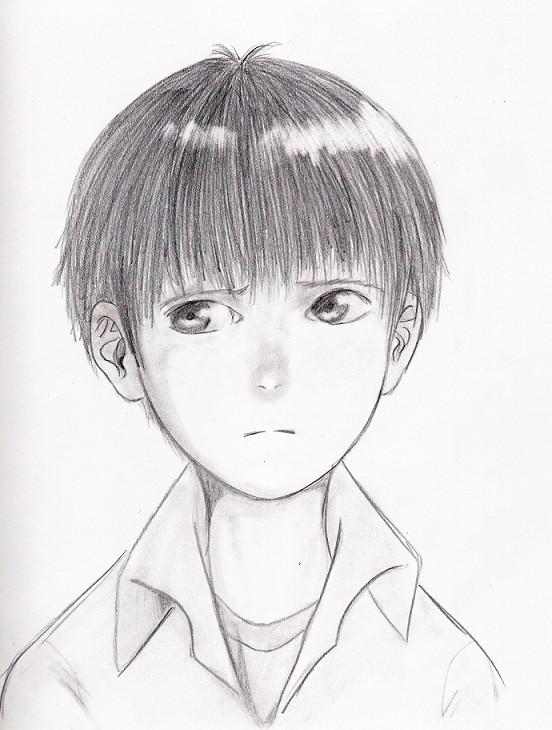 552x730 Semi Realistic Shinji Ikari By Yeseg92