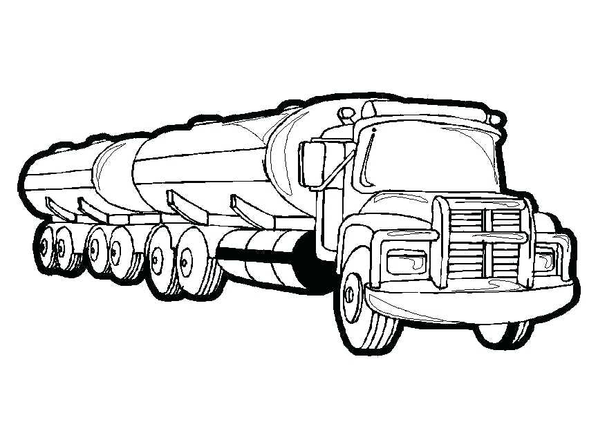 891x630 Printable Semi Truck Coloring Pages Click To See Version