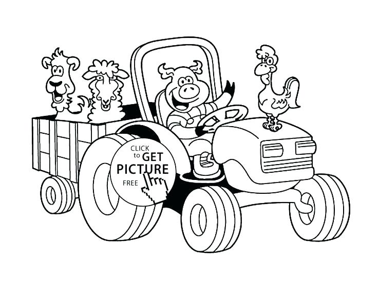 736x552 Best Tractor Trailer Coloring Pages Print Page Click To See