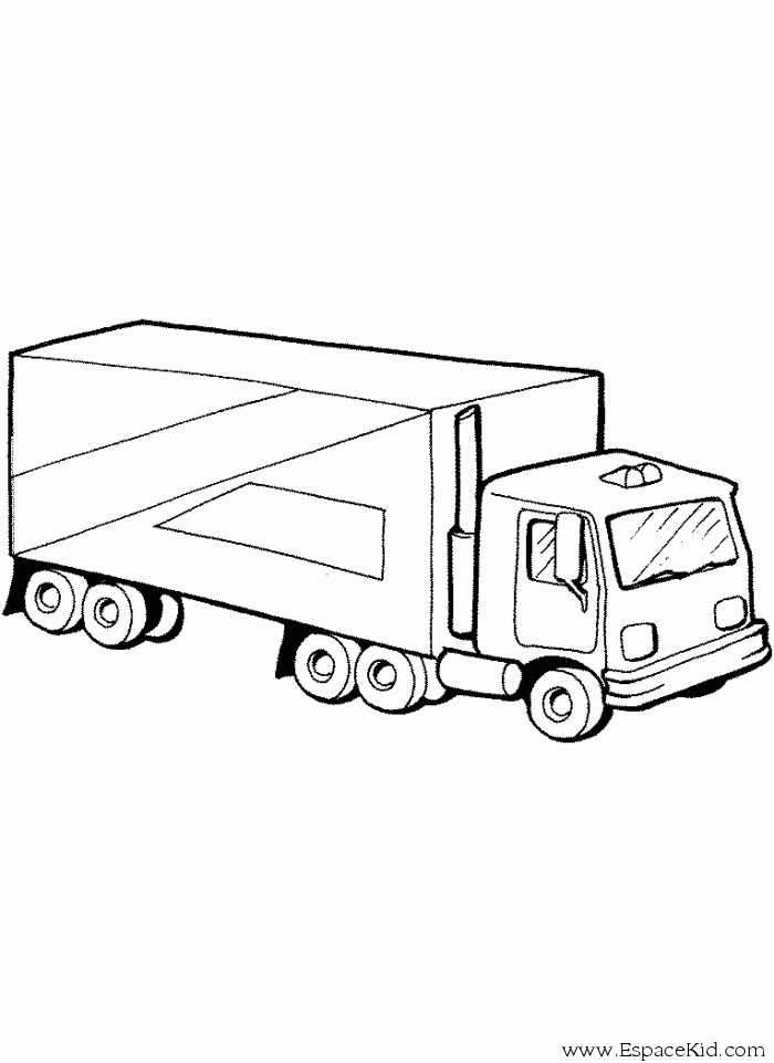 Semi Trailer Drawing at GetDrawings | Free download