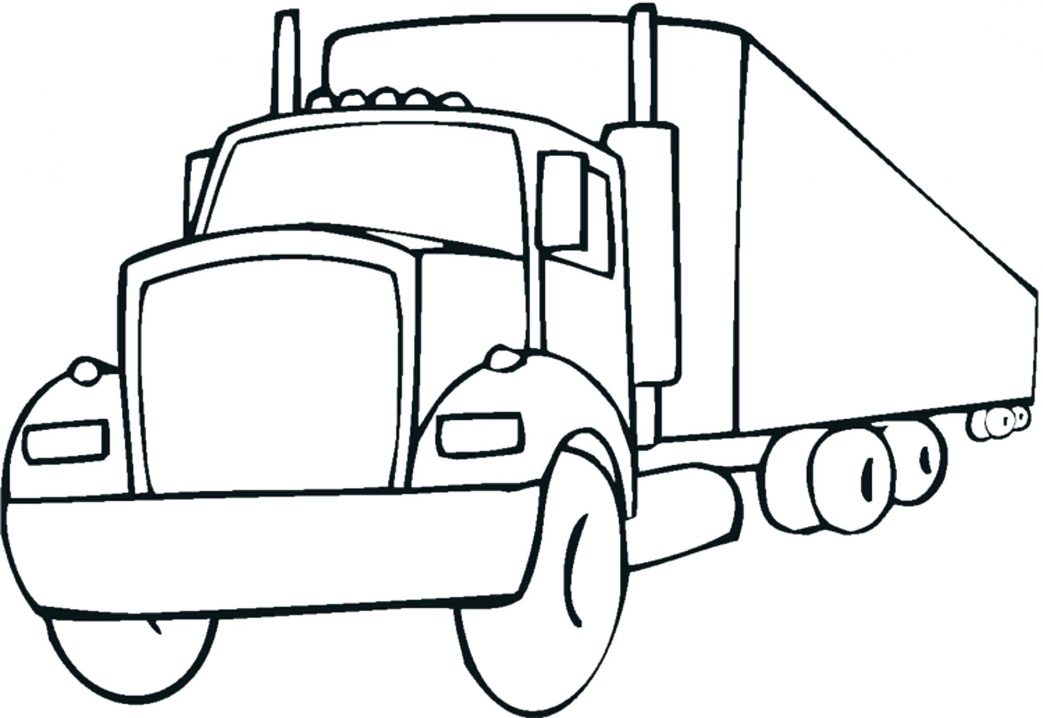 1043x718 Lego Semi Truck Coloring Pages Breathtaking Page Free Printable