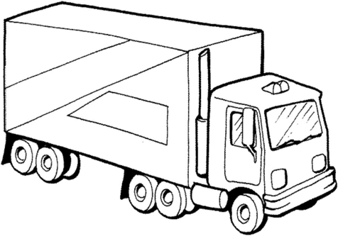 476x333 Semi Truck Coloring Sheets Logging In Page