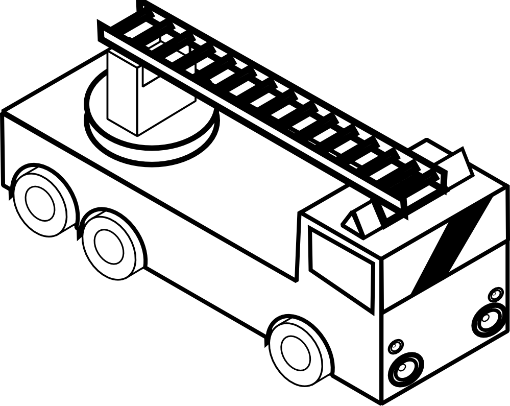 999x795 Truck Clipart Line Drawing