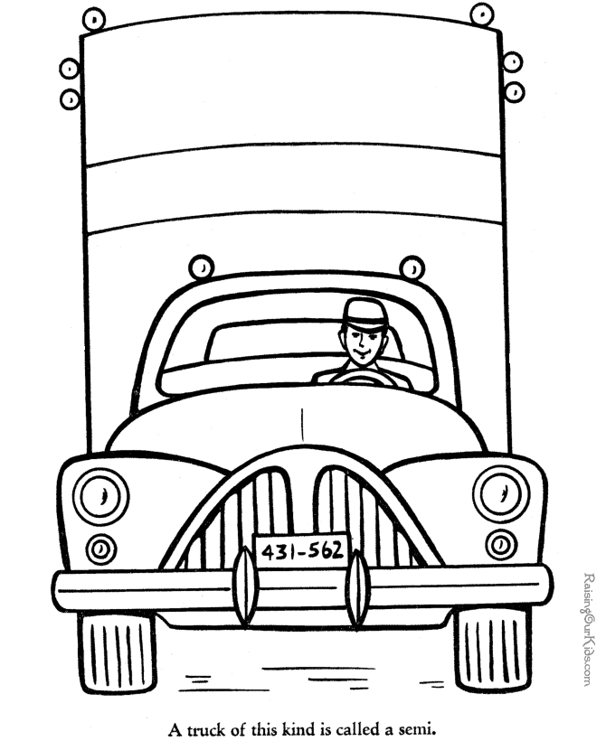 670x820 Big Trucks Coloring Pages 561497