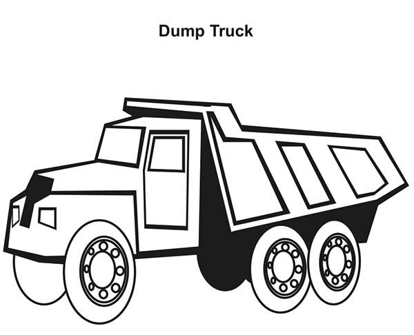 600x486 Truck Drawing For Kids