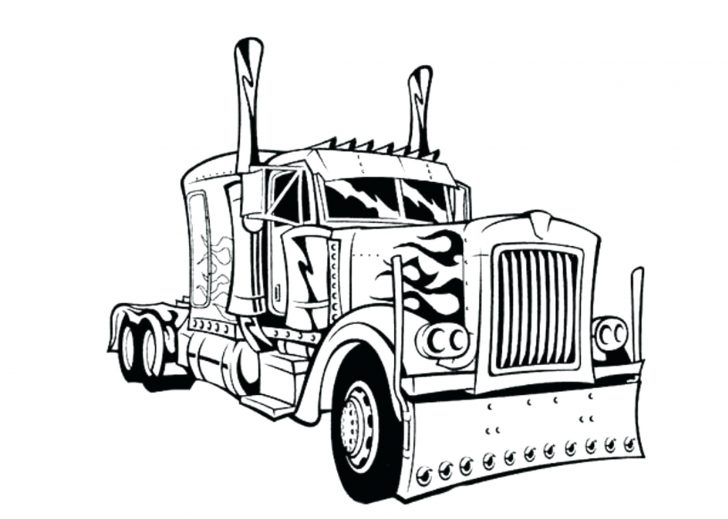 728x519 Lego Semi Truck Coloring Pages Breathtaking Page Free Printable