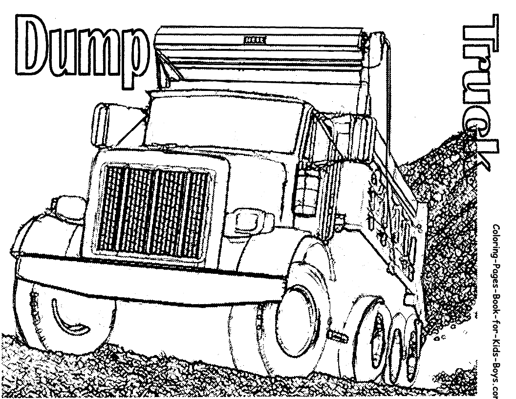 1056x816 Truck Coloring Pages