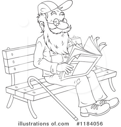 400x420 Senior Man Clipart