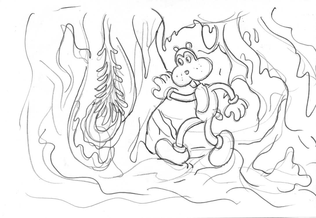 1090x755 Zset Of Four Sketches For Poochytown Sequence Jimland Novelties