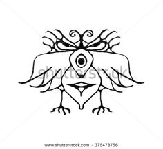 236x217 Black And White Pencil Drawing Technique Fantasy Bird With Angry