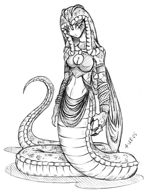 498x650 New Character The Snake Queen By Dokuro