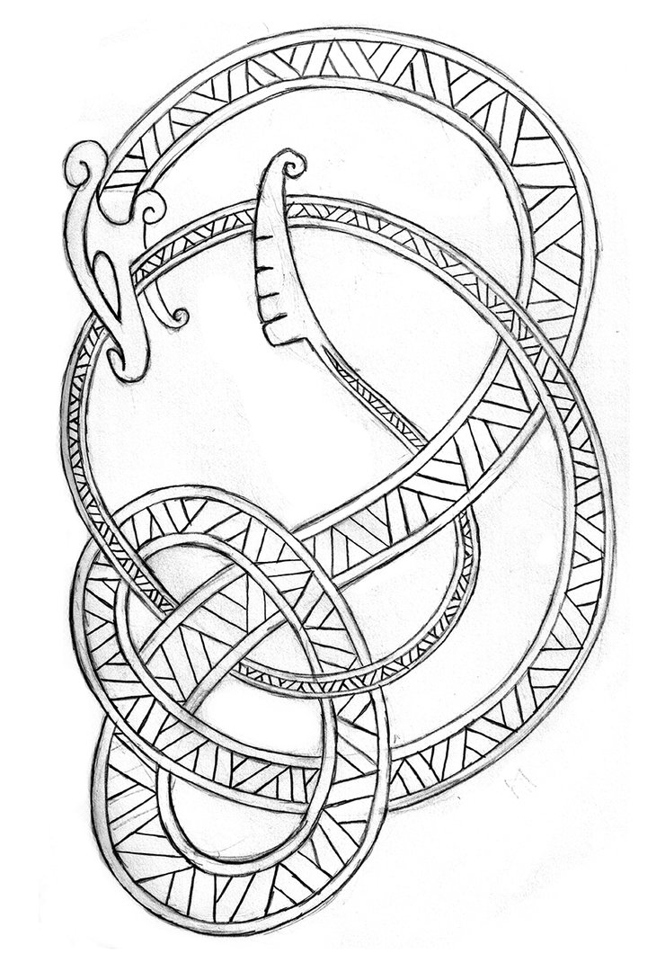 740x1080 Viking Serpent By Magnusulfgarsson