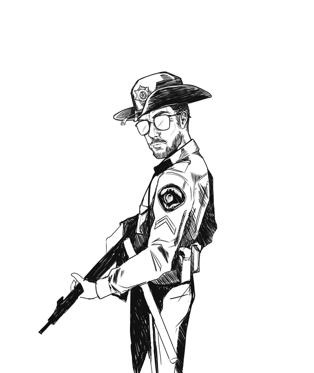 1010x1200 Hirona On Twitter I Started Drawing The Cops From The @nopixelrp