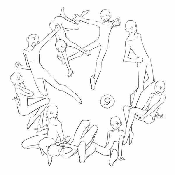 600x600 Pin By Little Ball On Model Pose, Drawings