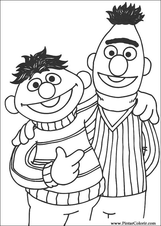 567x794 Drawings To Paint Amp Colour Sesame Street