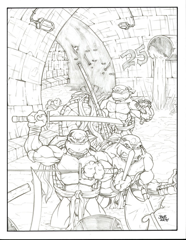 600x772 Tmnt Rocking The Sewer By Sketchheavy