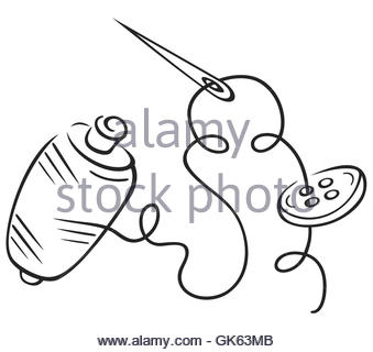 Sewing Needle Drawing at GetDrawings | Free download