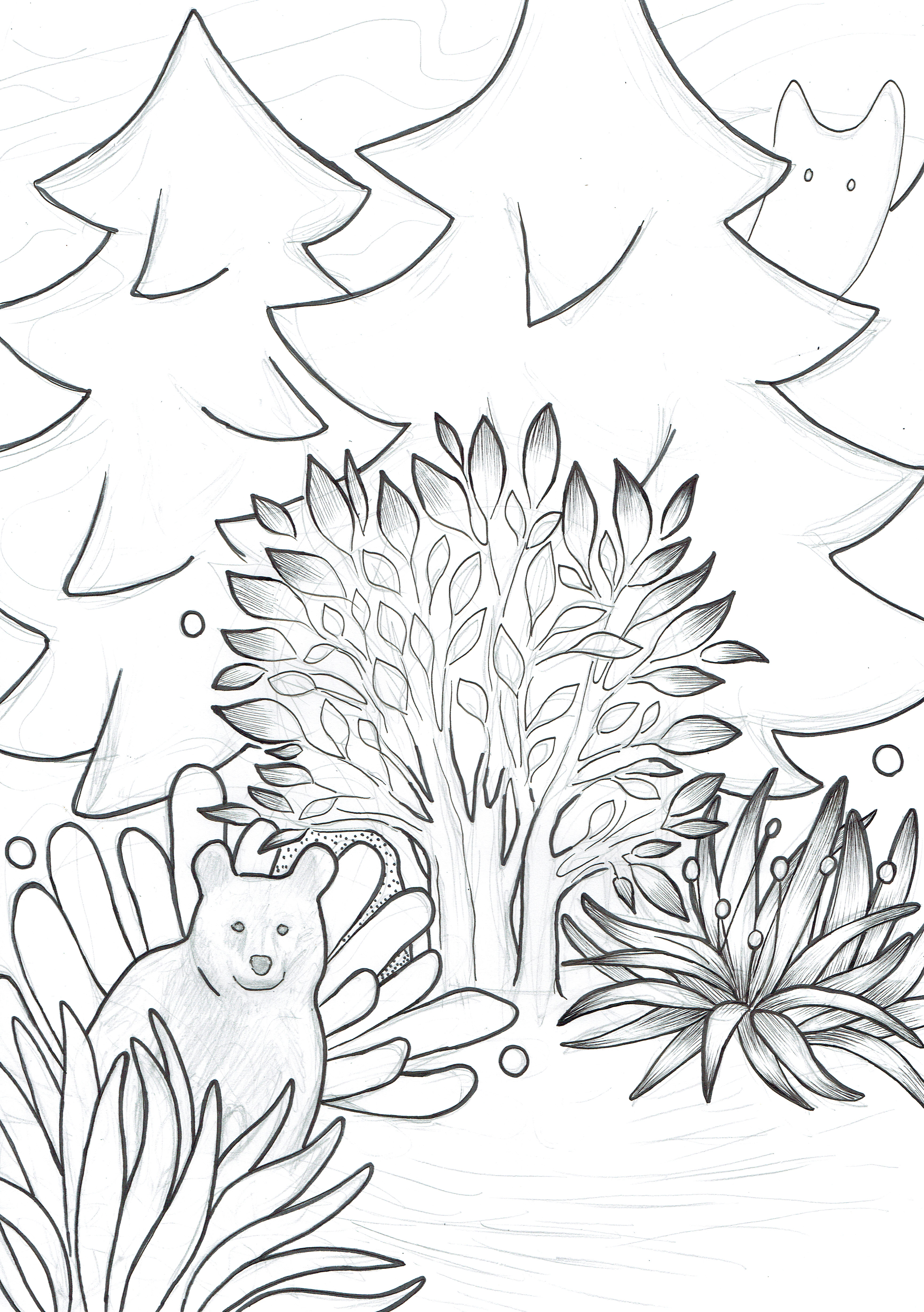 3460x4913 Artwork Progress Tutorial Lost Bear And The Source Steemit