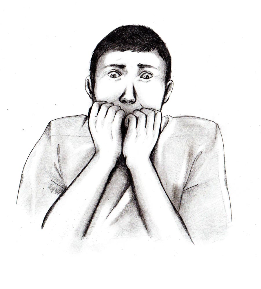 901x1000 Learn How To Draw A Guy Scared Out Of His Mind Let's Draw People