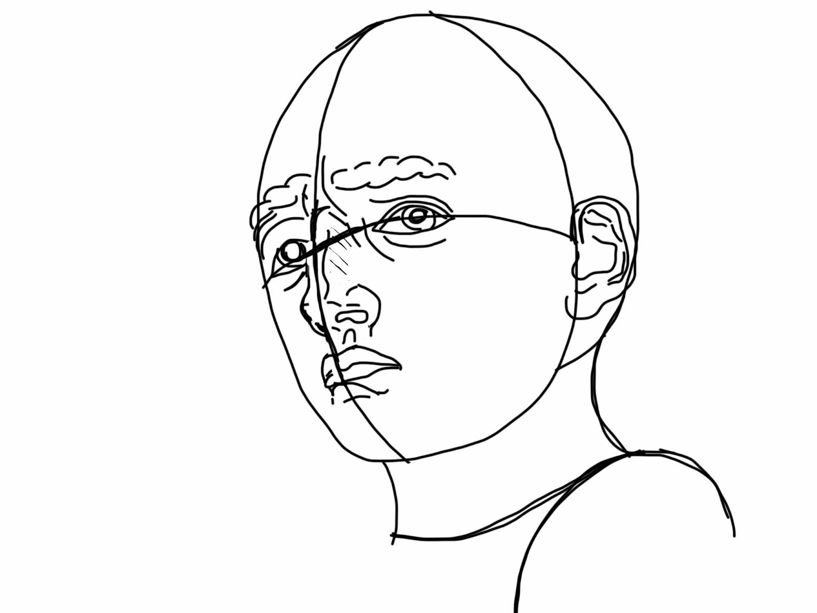 1600x1200 Face Geometry Drawing The Helpful Art Teacher Drawing And Shading