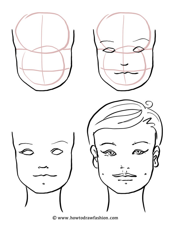 600x777 How To Draw Fashion How To Draw The Face, Eyes, Nose And Lips