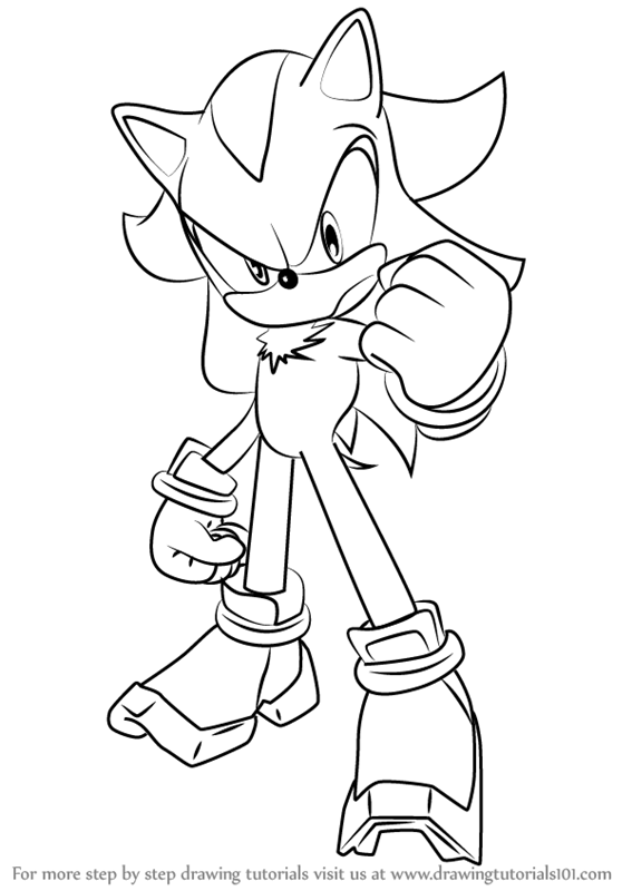 567x800 Learn How To Draw Shadow The Hedgehog From Sonic The Hedgehog