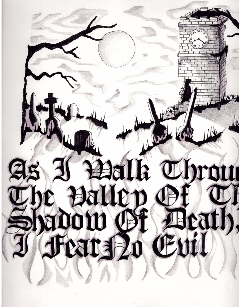 789x1011 Shadow Of Death Drawing By Siren757