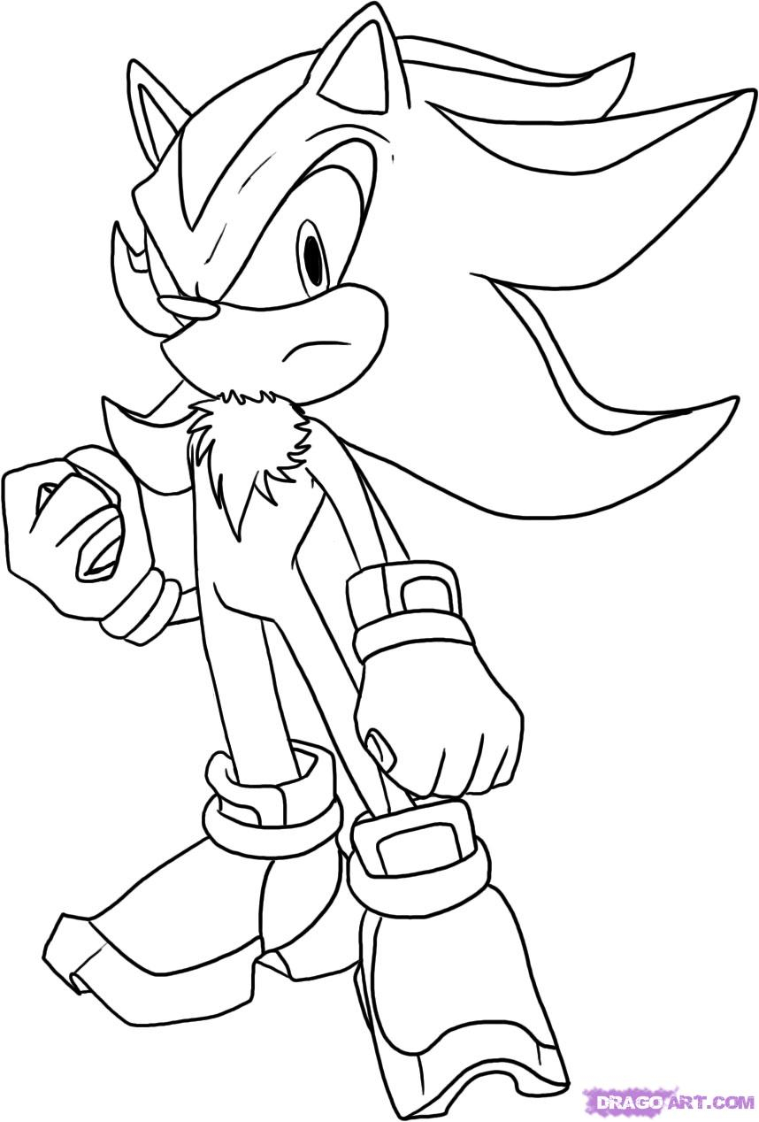 858x1268 Shadow The Hedgehog Drawing