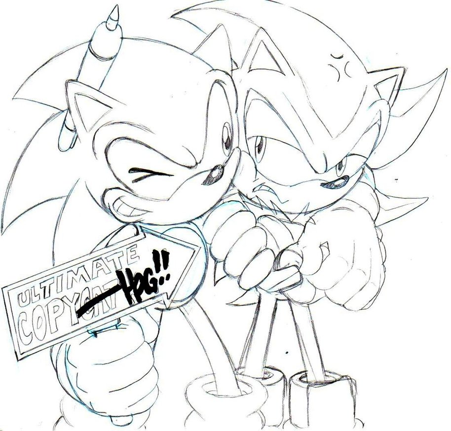 914x874 Classic Sonic And Shadow Sketch By Trunks24