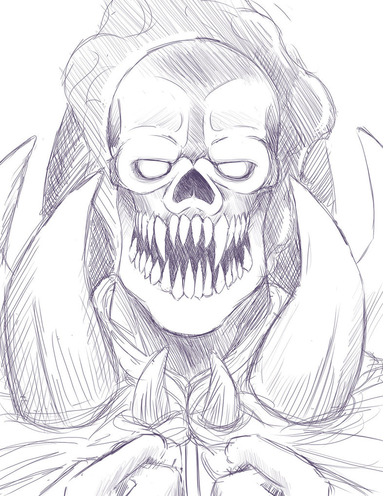 786x1017 Shadow Demon Sketch By Timesz