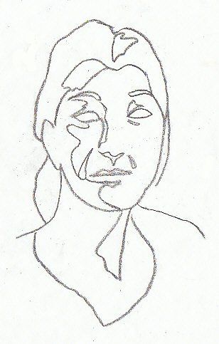 308x483 Line, Contour Drawing, Shapes, Outline, Outlines 101 Oil Pastel