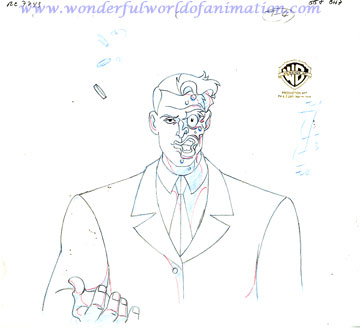 360x328 Batman, The Animated Series Production Drawing Animation Art