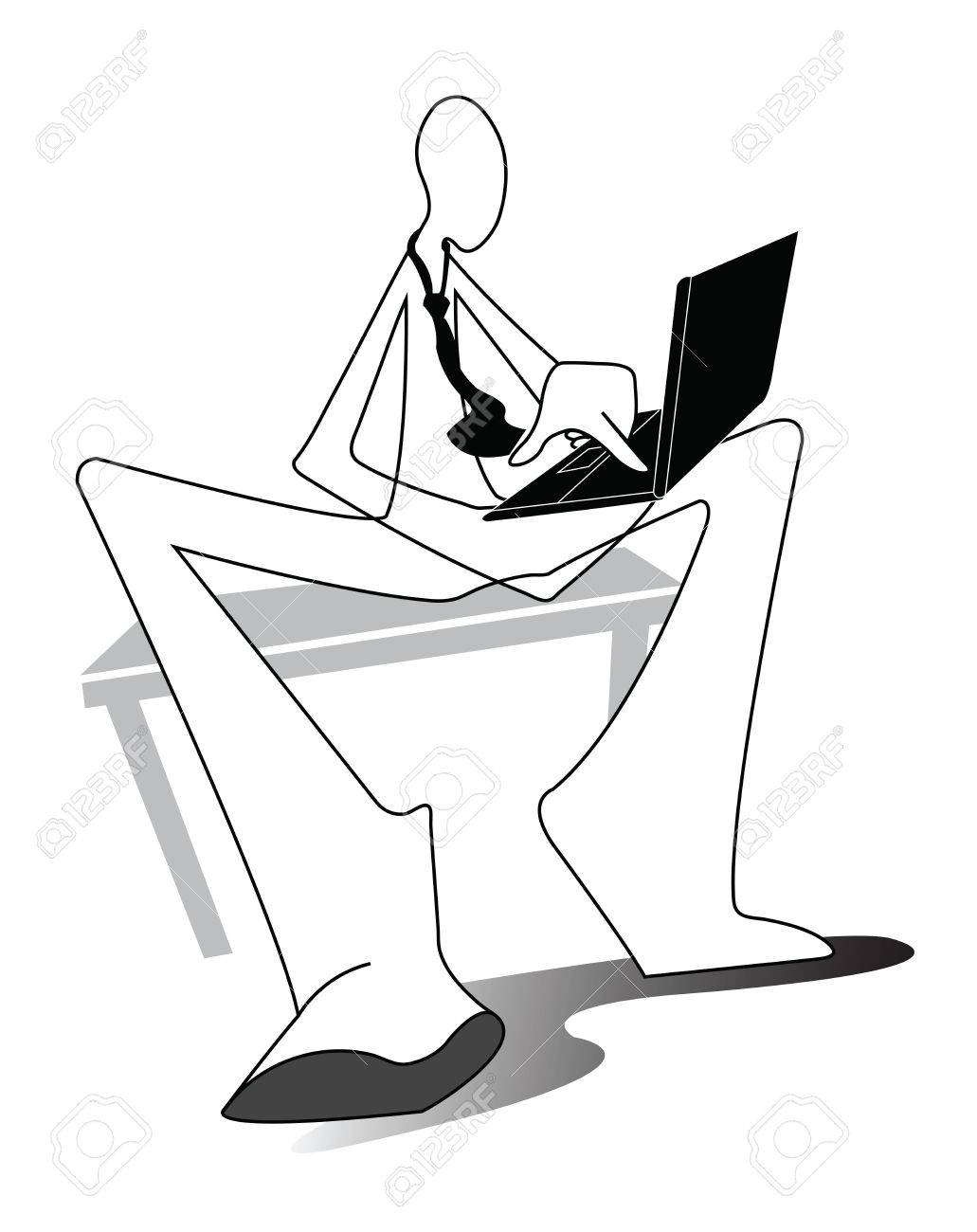 1031x1300 Business Man Working Connection Social Network On Computer Lab