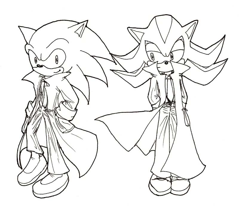 800x699 Sonic And Shadow In Overcoats By Inyuji