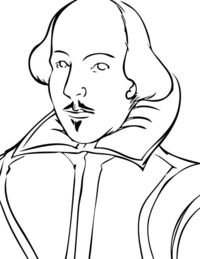 200x259 Posts Similar To Classic William Shakespeare Coloring Page