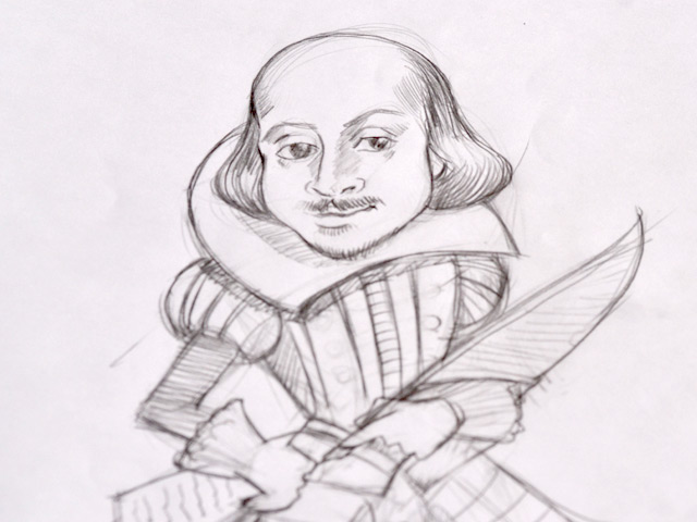 640x480 Shakespeare Sketch