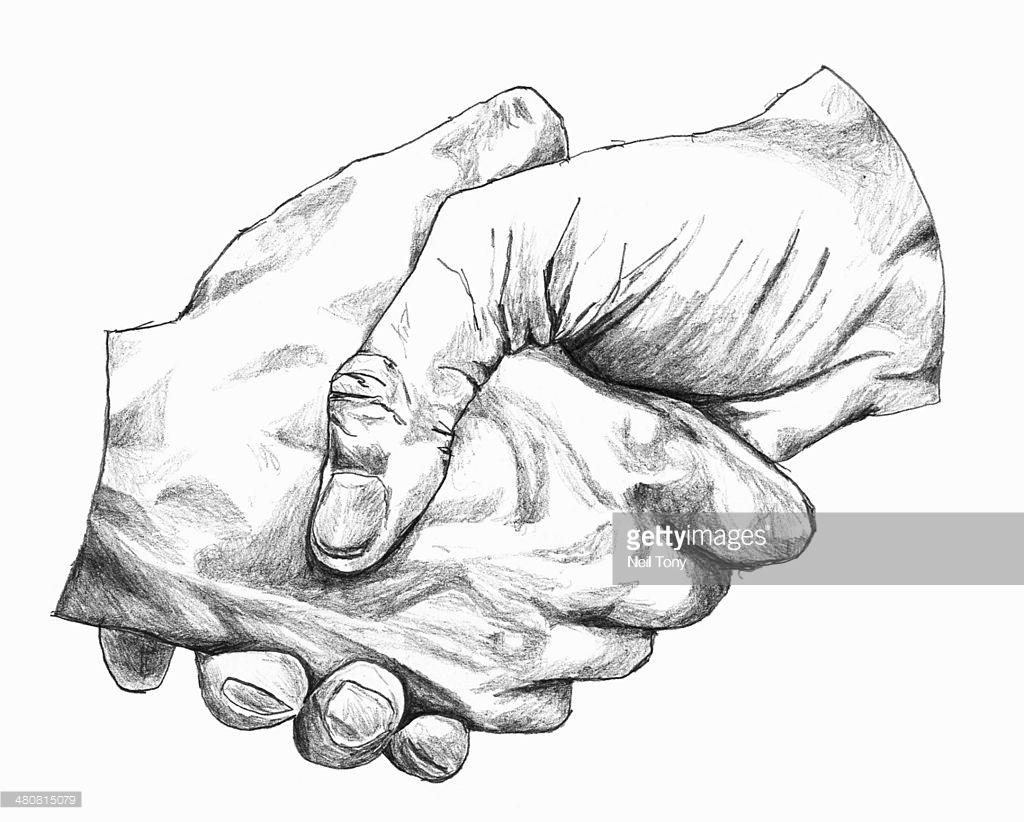 1024x822 Drawing Of Shaking Hands