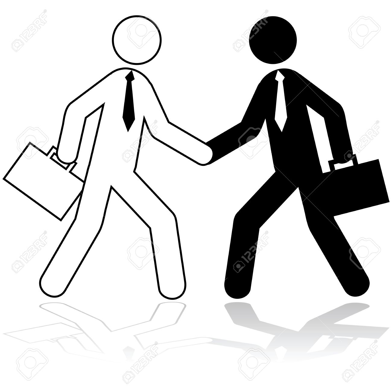 1300x1300 Icon Illustration Showing Two Stick Figures Dressed Up As