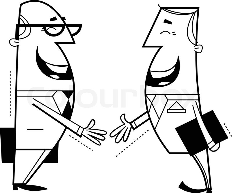 800x666 Businessmen Shaking Hands Stock Vector Colourbox