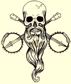 236x279 Skull Beard Tat