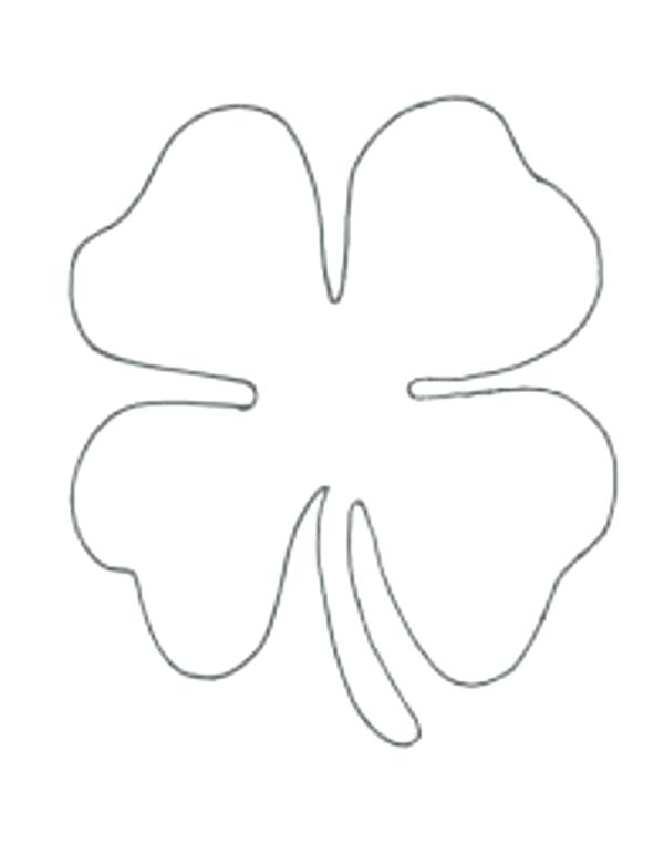 600x780 Pictures Of Shamrocks To Color Saint Shamrocks Colouring Pages