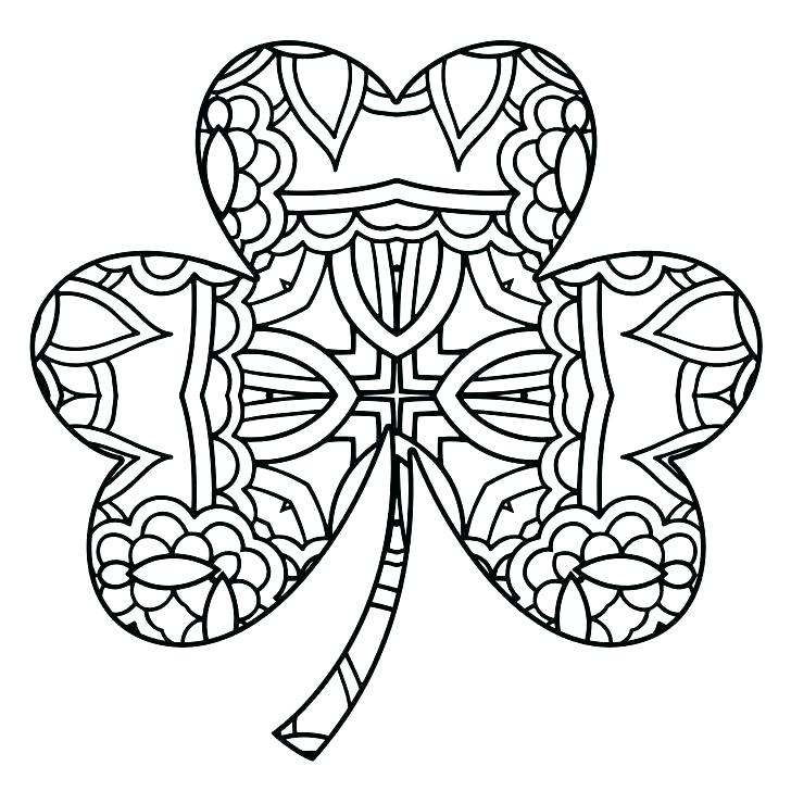 728x728 Shamrocks Coloring Pages Shamrock Outline Coloring Page New About