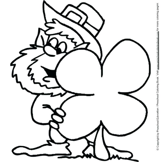 660x660 Good Luck Shamrocks Coloring Page Shamrocks Coloring Pages Best