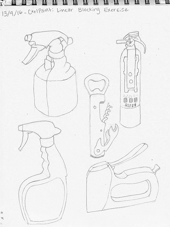 546x730 Drawing Shape Linear Block In By Courseart