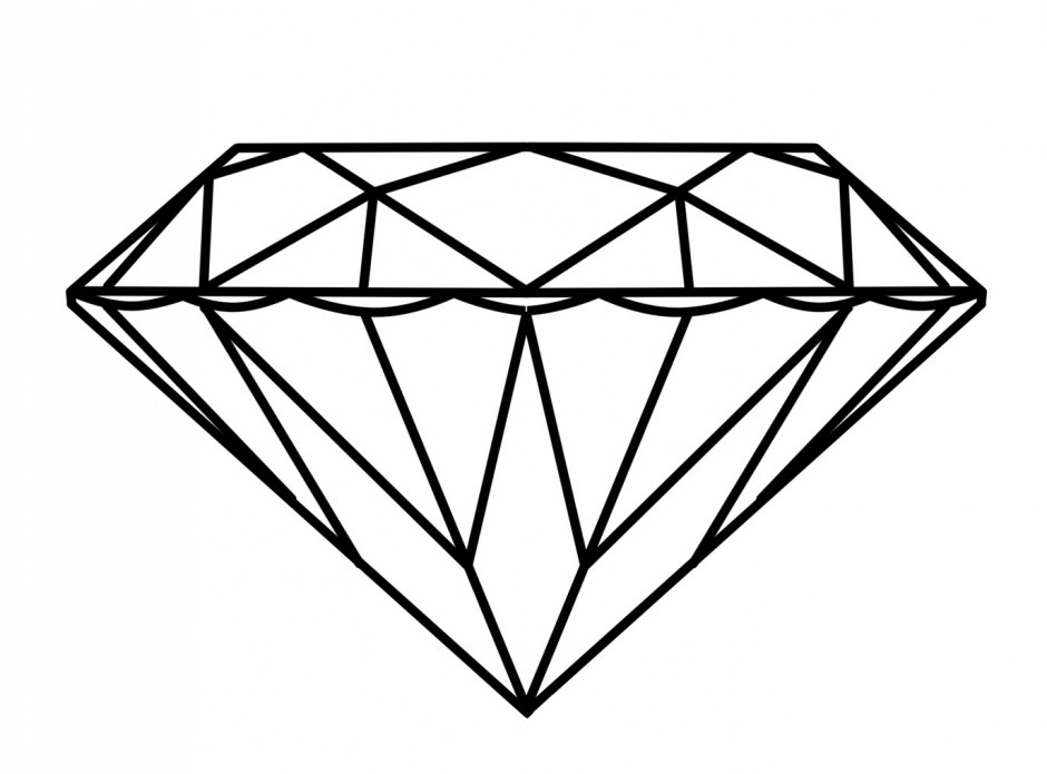 940x695 Best Photos Of Diamond Coloring Pages
