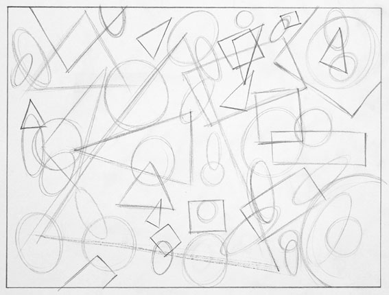 567x430 Line Drawing And The Simple Shapes