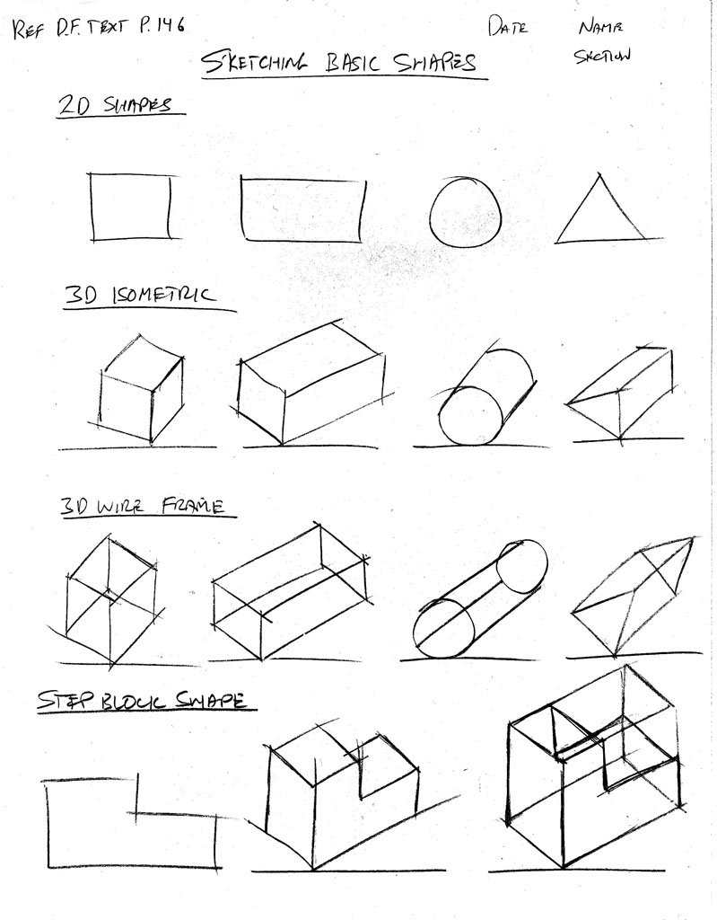 799x1024 Unit 1 Sketching, Orthographic Drawings, Isometric Drawings